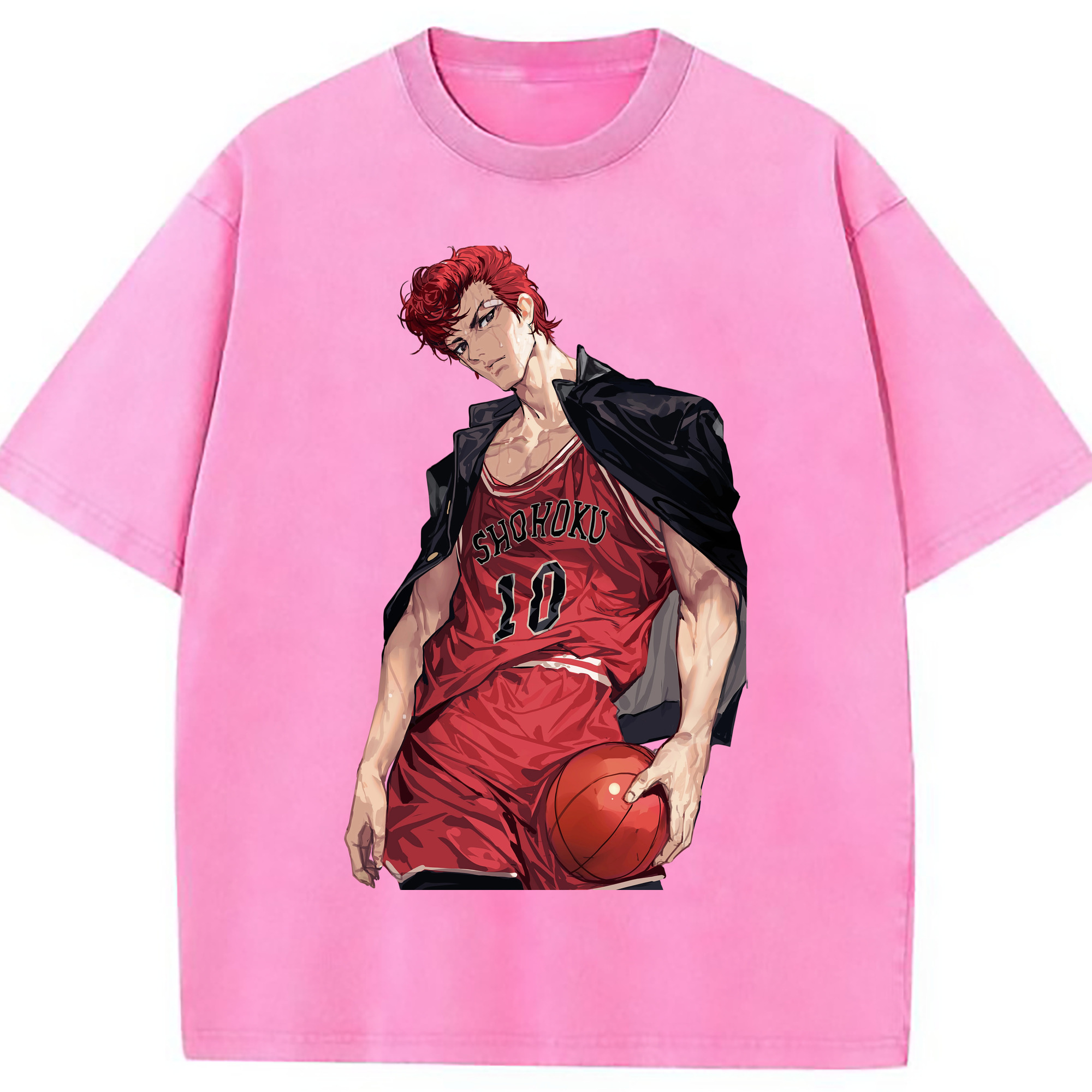 （画像用） SLAM DUNK／スラムダンク 綿100% ヴィンテージ風 半袖Tシャツ（フロントプリント）